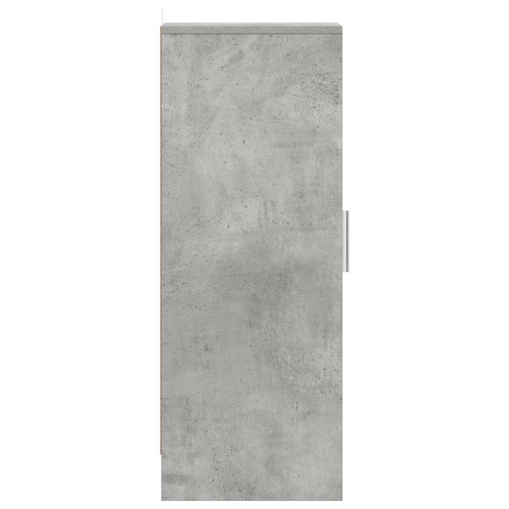 Ormarić za cipele boja betona 32 x 35 x 92 cm konstruirano drvo