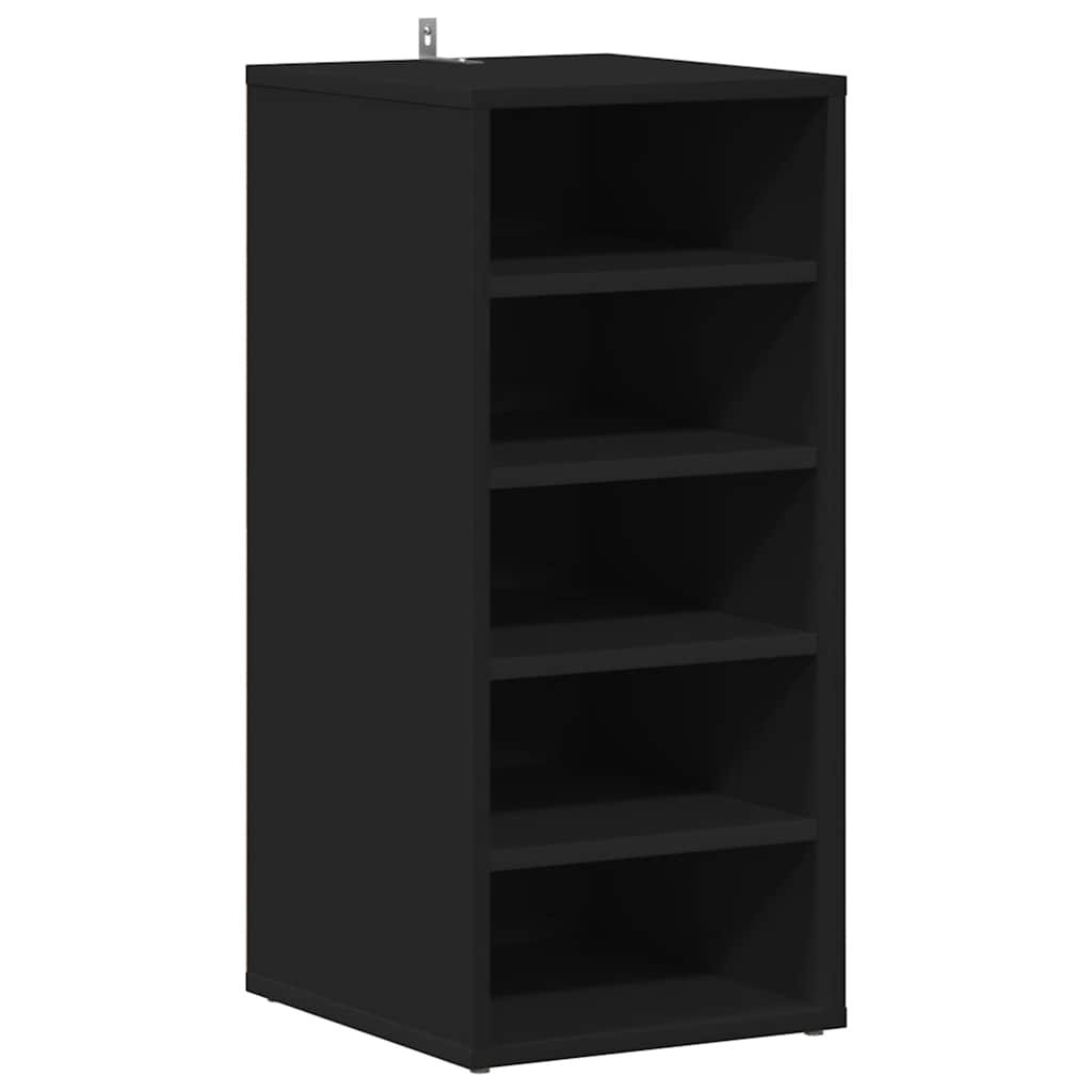 Ormarići za cipele 2 kom crni 31,5x35x70 cm konstruirano drvo