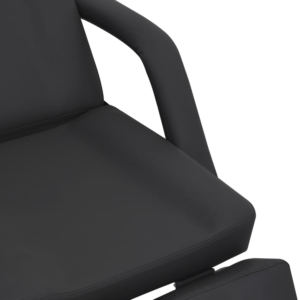 Kozmetička stolica od umjetne kože crna 180 x 62 x 78 cm