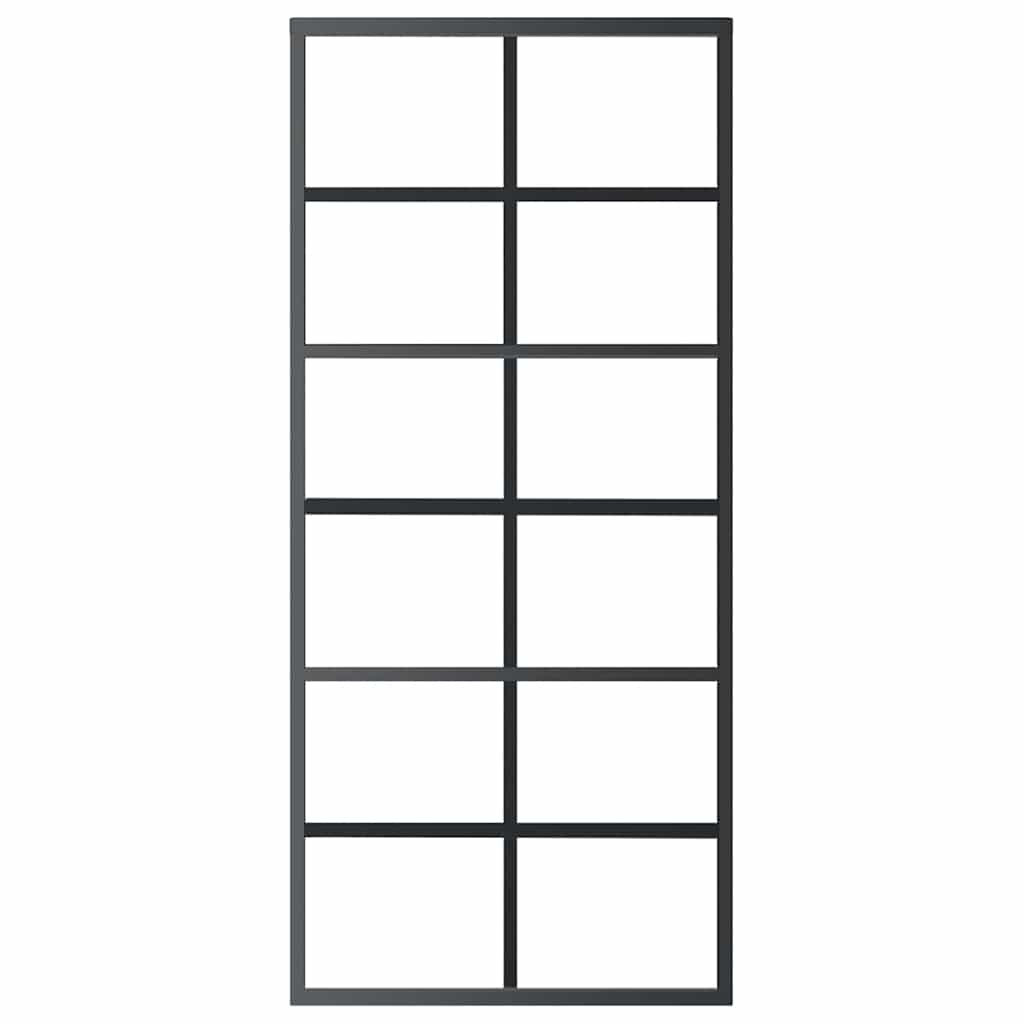 Klizna vrata s priborom ESG staklo i aluminij 90 x 205 cm