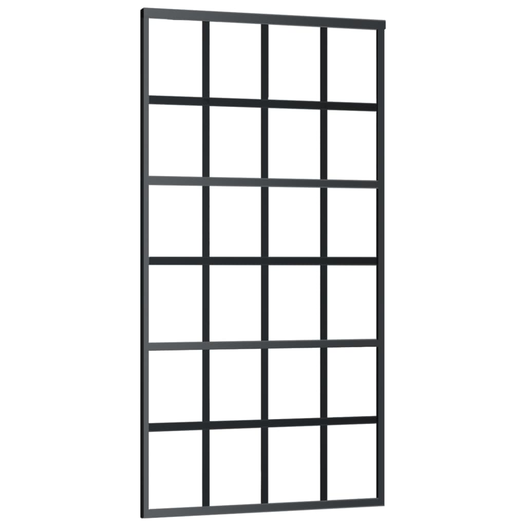 Klizna vrata s priborom ESG staklo i aluminij 102 x 205 cm