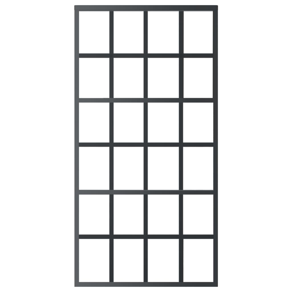 Klizna vrata s priborom ESG staklo i aluminij 102 x 205 cm