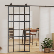 Klizna vrata s priborom ESG staklo i aluminij 102 x 205 cm
