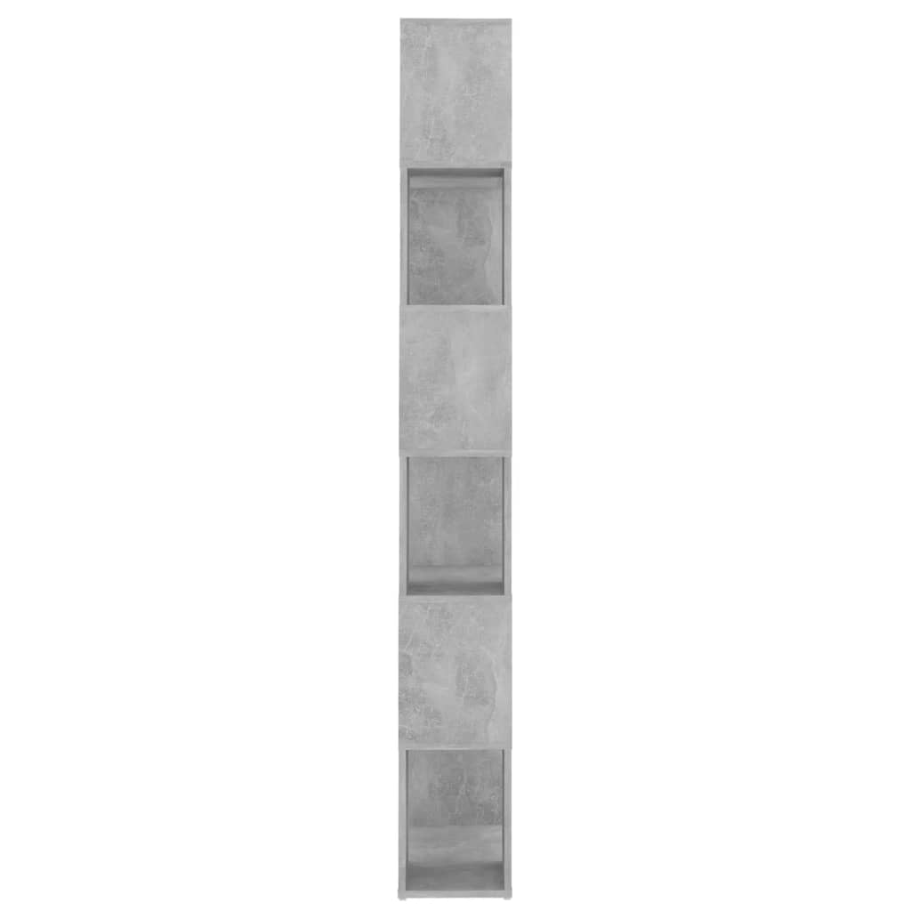 Ormarić za knjige / pregrada boja betona 60x24x186 cm drvena