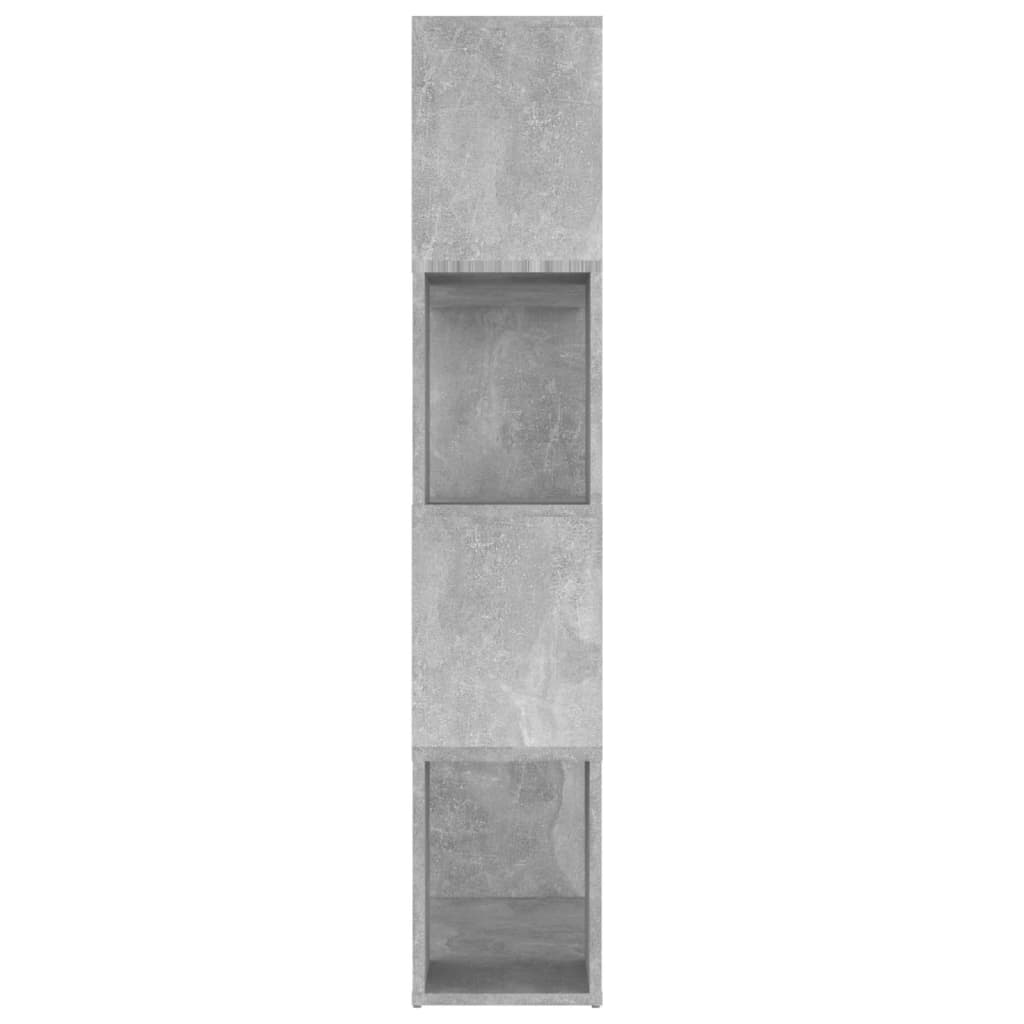 Ormarić za knjige / pregrada boja betona 80x24x124,5 cm drveni