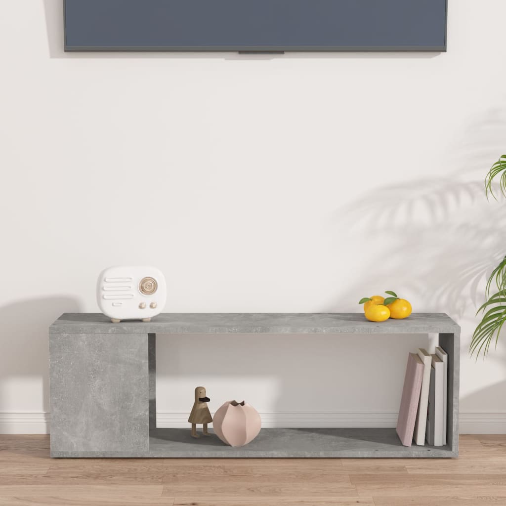 TV ormarić siva boja betona 100x24x32 cm od konstruiranog drva
