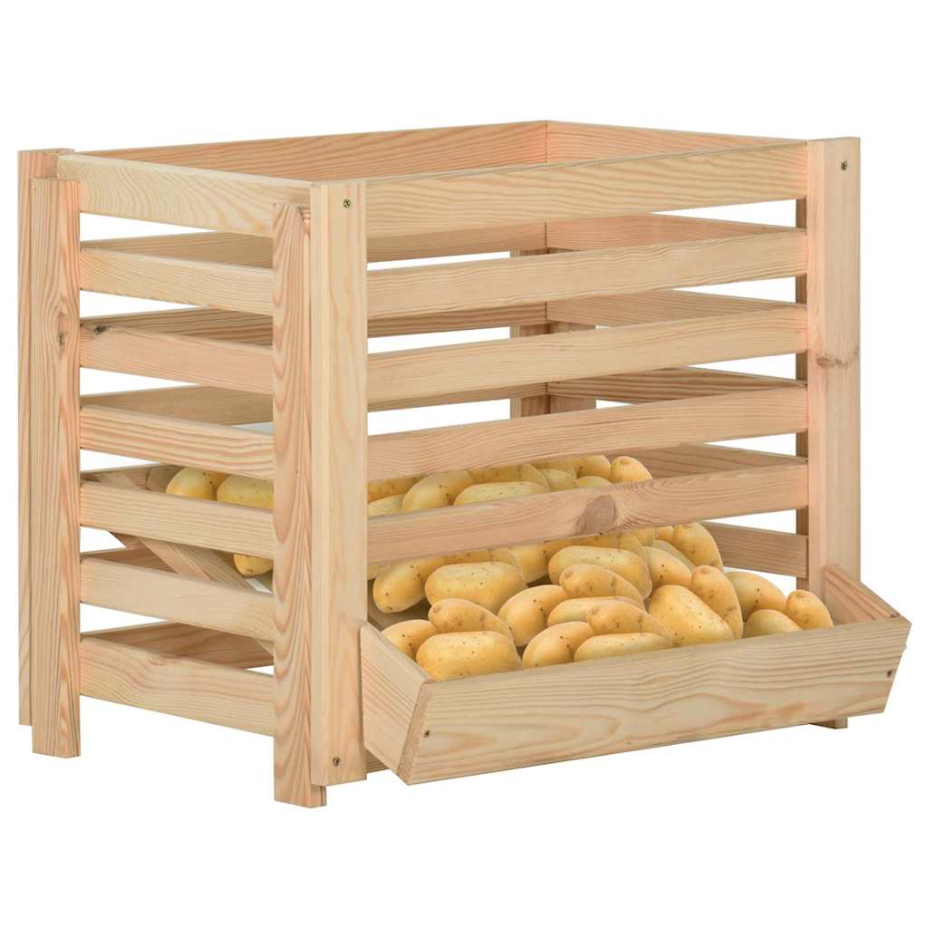 Kutija za krumpire 60 x 40 x 50 cm od masivne borovine