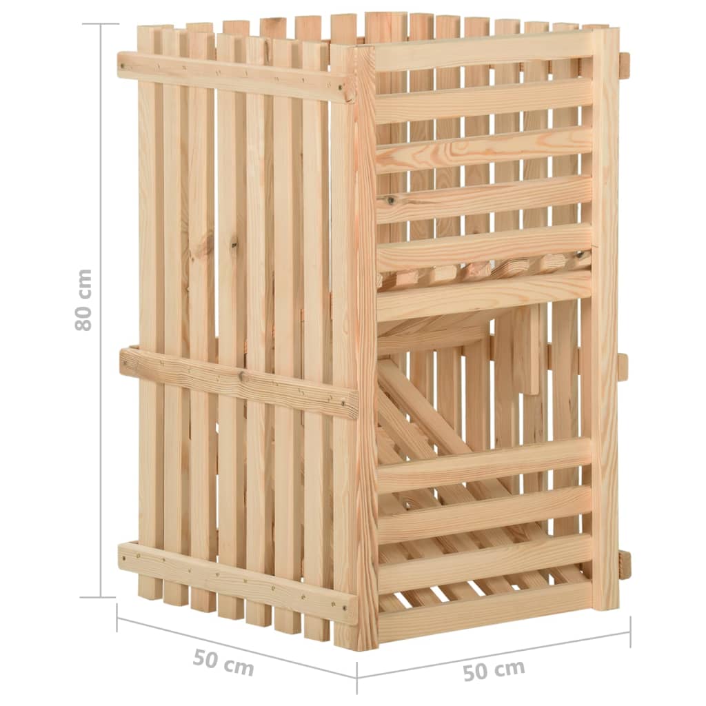 Kutija za krumpire 50 x 50 x 80 cm od masivne borovine