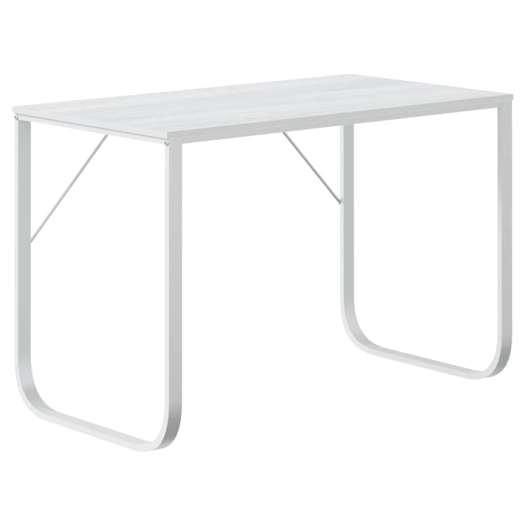 Stol za računalo bijeli 110 x 60 x 73 cm od iverice