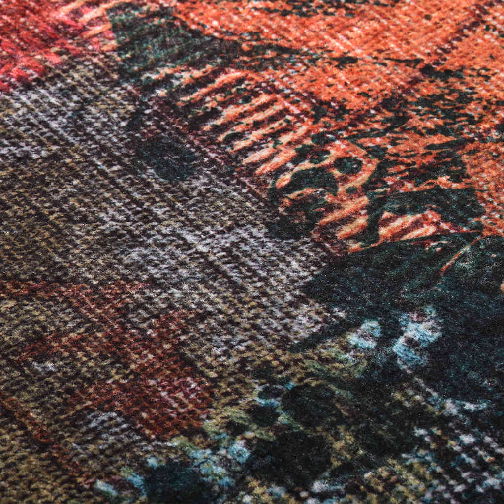 Perivi tepih s patchworkom 80 x 150 cm raznobojni