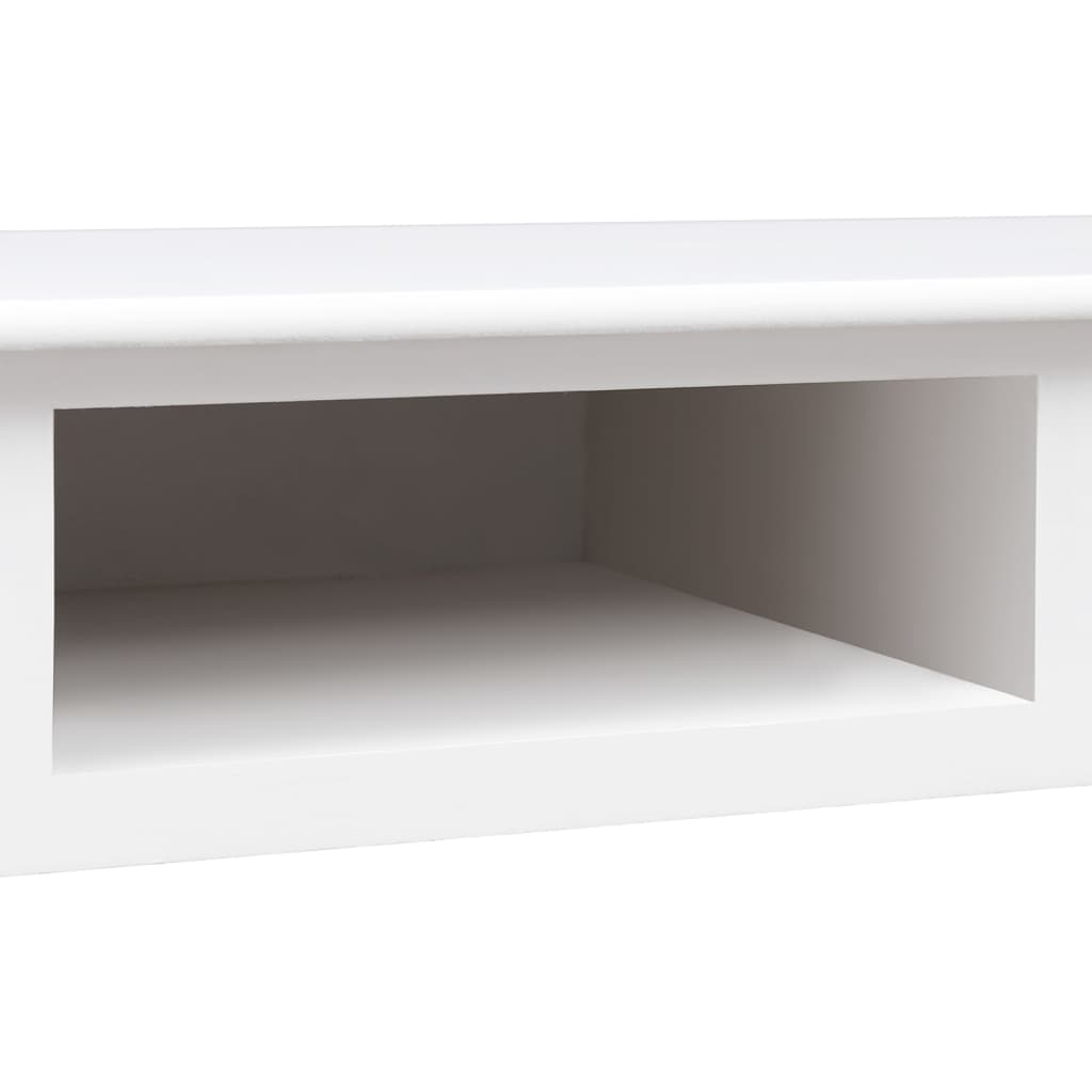Radni stol bijeli 108 x 45 x 76 cm od masivnog drva paulovnije