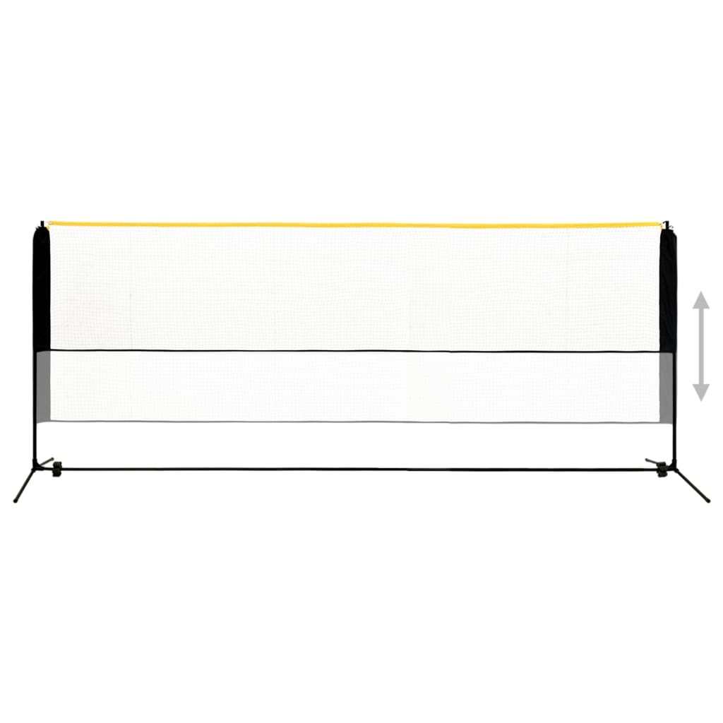 Podesiva mreža za badminton 400 x 103 x 94 - 158 cm metalna
