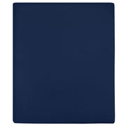Plahta s gumicom od žerseja modra 90x200 cm pamučna