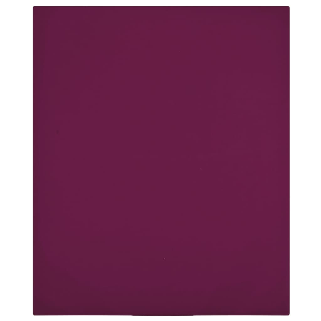 Plahte s gumicom od žerseja 2 kom bordo 90x200 cm pamučne