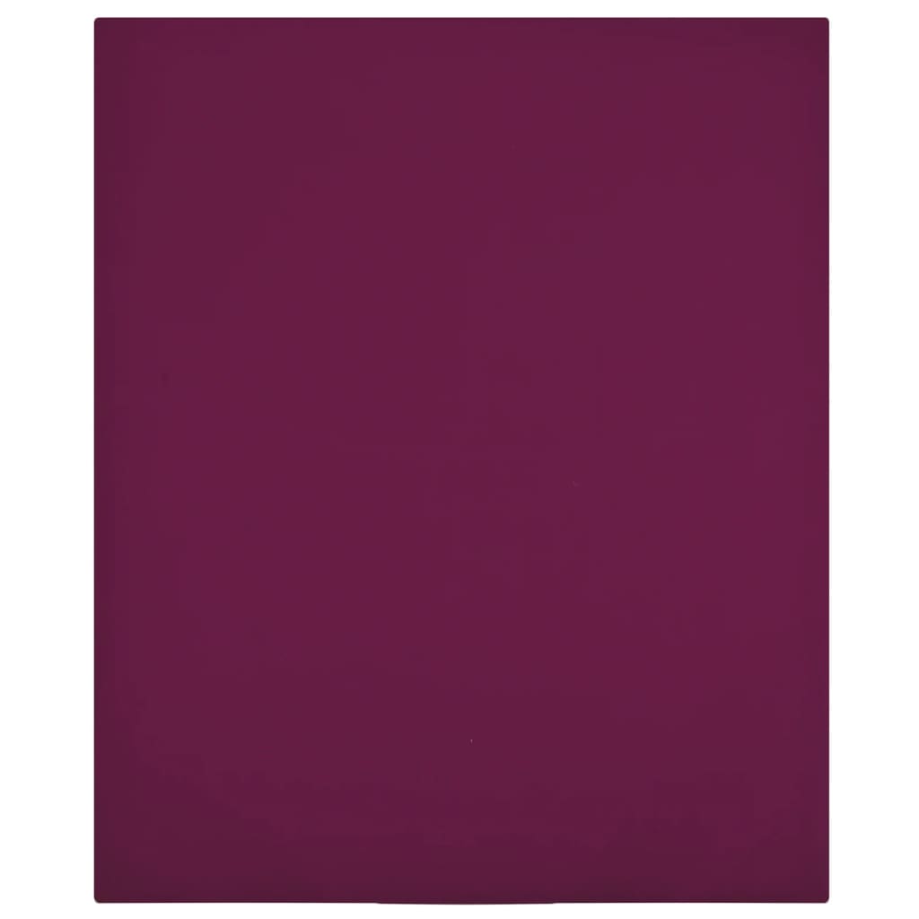 Plahte s gumicom od žerseja 2 kom bordo 100x200 cm pamučne