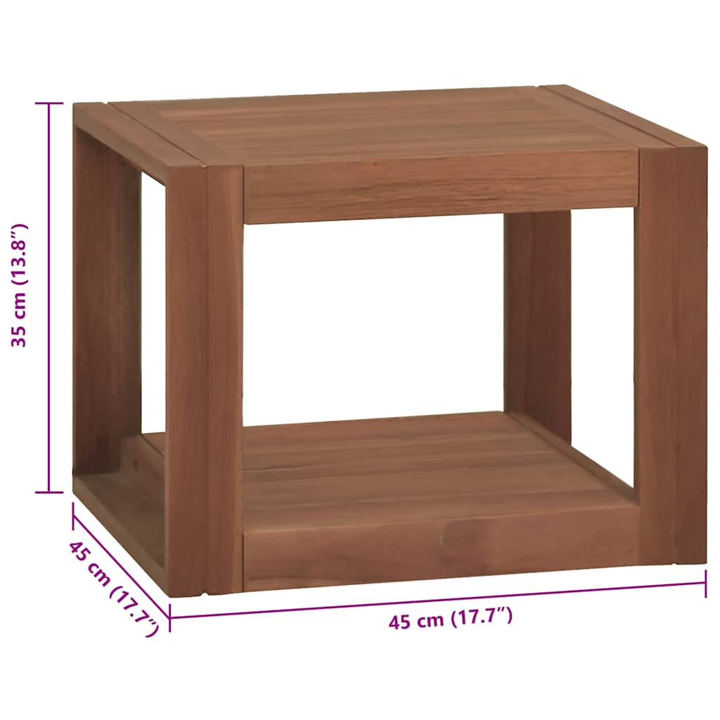 Zidni kupaonski ormarić 45 x 45 x 35 cm od masivne tikovine