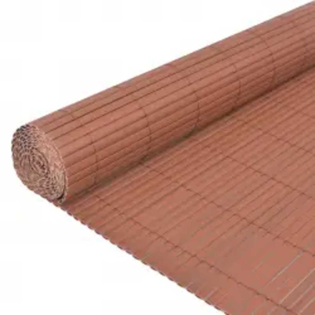 Dvostrana vrtna ograda 110 x 300 cm smeđa