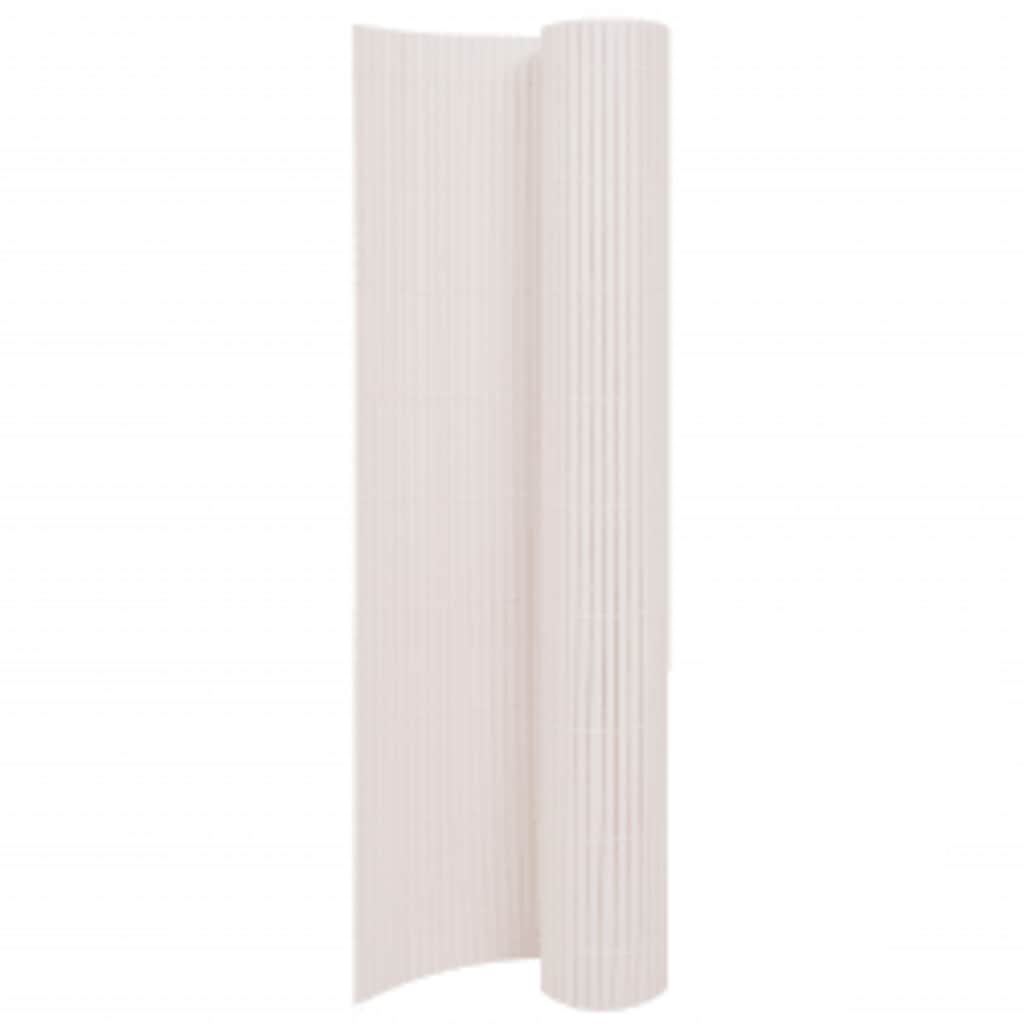 Dvostrana vrtna ograda 110 x 400 cm bijela