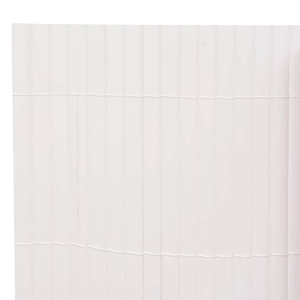 Dvostrana vrtna ograda 110 x 400 cm bijela