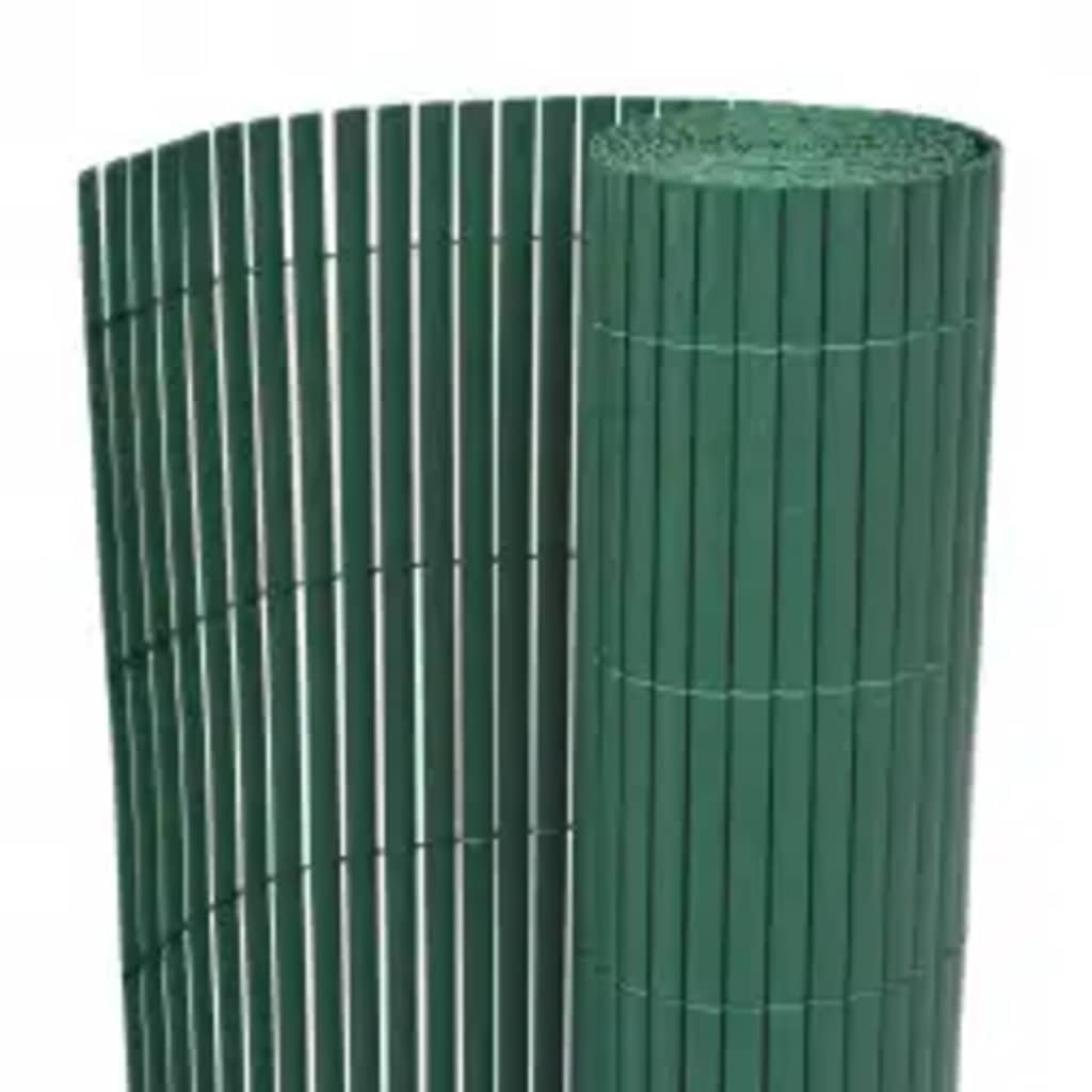 Dvostrana vrtna ograda 110 x 400 cm zelena