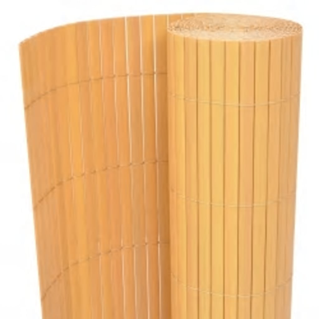 Dvostrana vrtna ograda 110 x 500 cm žuta