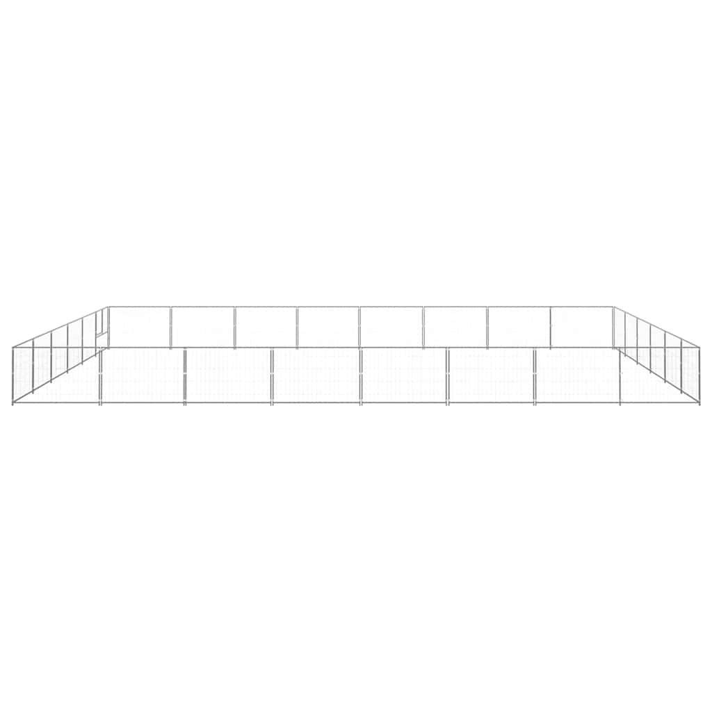 Kavez za pse srebrni 48 m² čelični