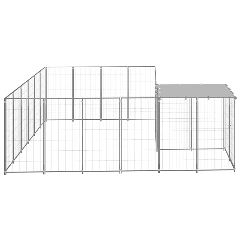 Kavez za pse srebrni 8,47 m² čelični