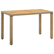 Vrtni stol bež 123 x 60 x 74 cm od poliratana i drva bagrema