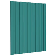 Krovni panel 36 pcs Zelena 60 x 45 cm Pocinčani čelik