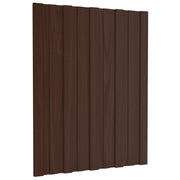 Krovni panel 36 pcs Smeđa 60 x 45 cm Pocinčani čelik
