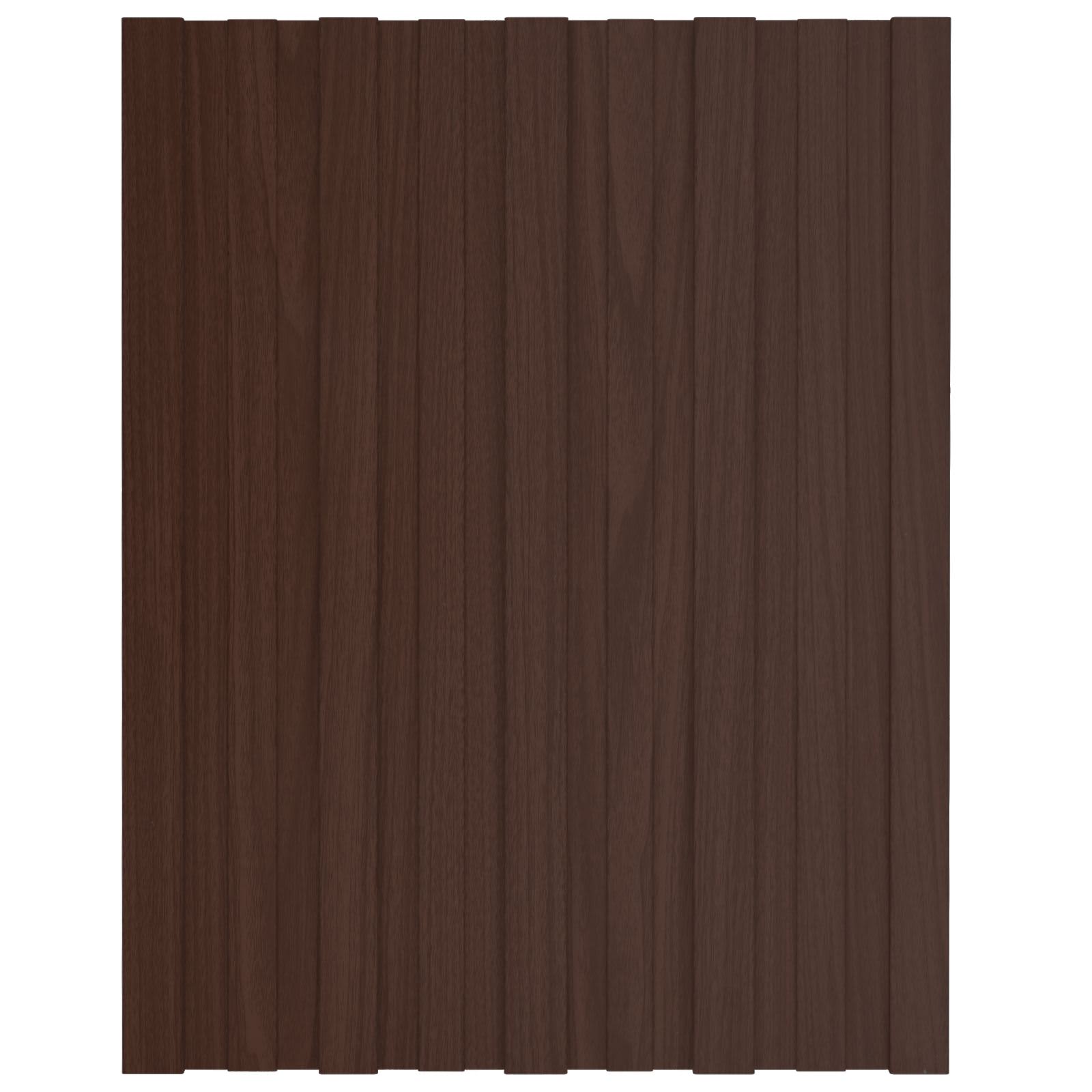 Krovni panel 36 pcs Smeđa 60 x 45 cm Pocinčani čelik