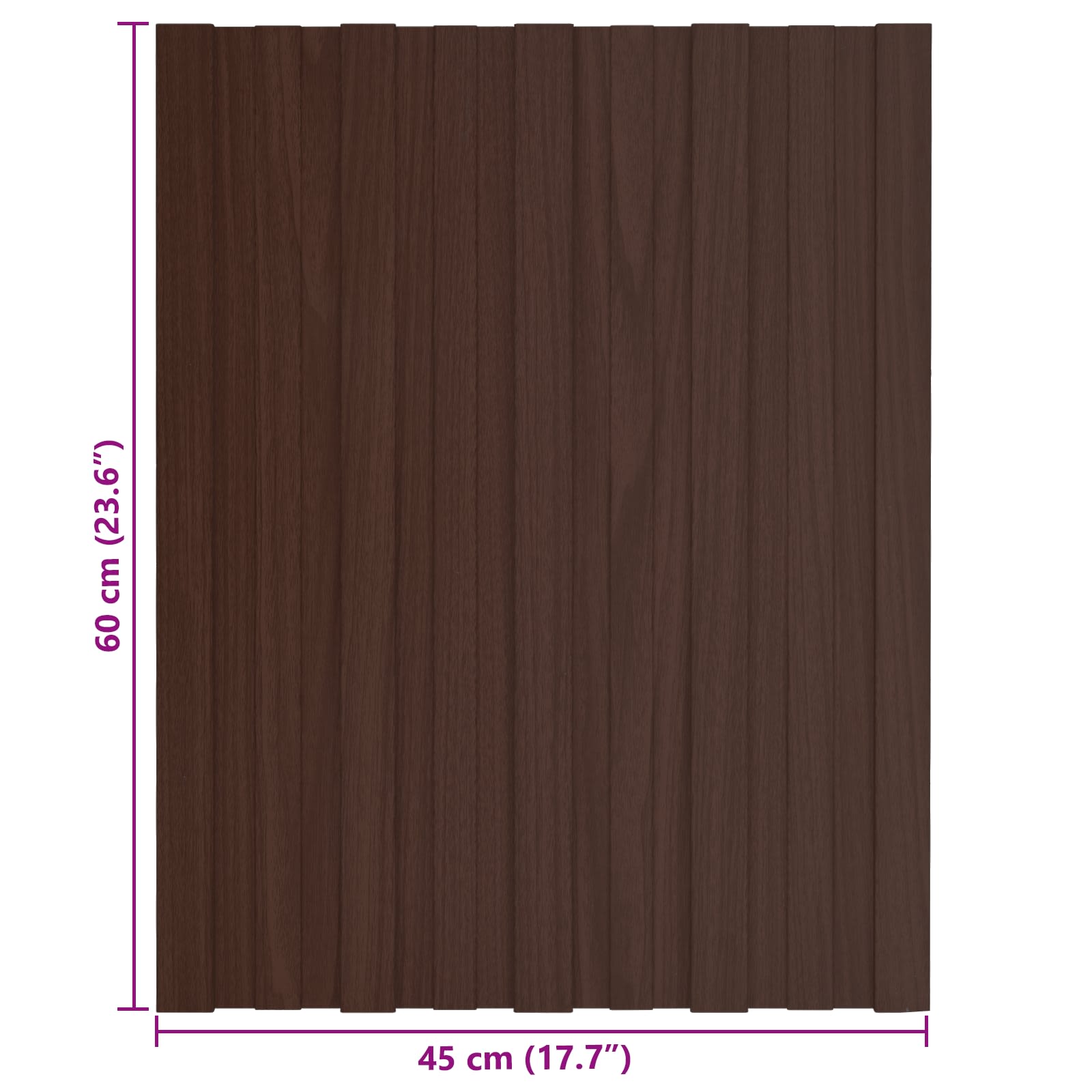 Krovni panel 36 pcs Smeđa 60 x 45 cm Pocinčani čelik
