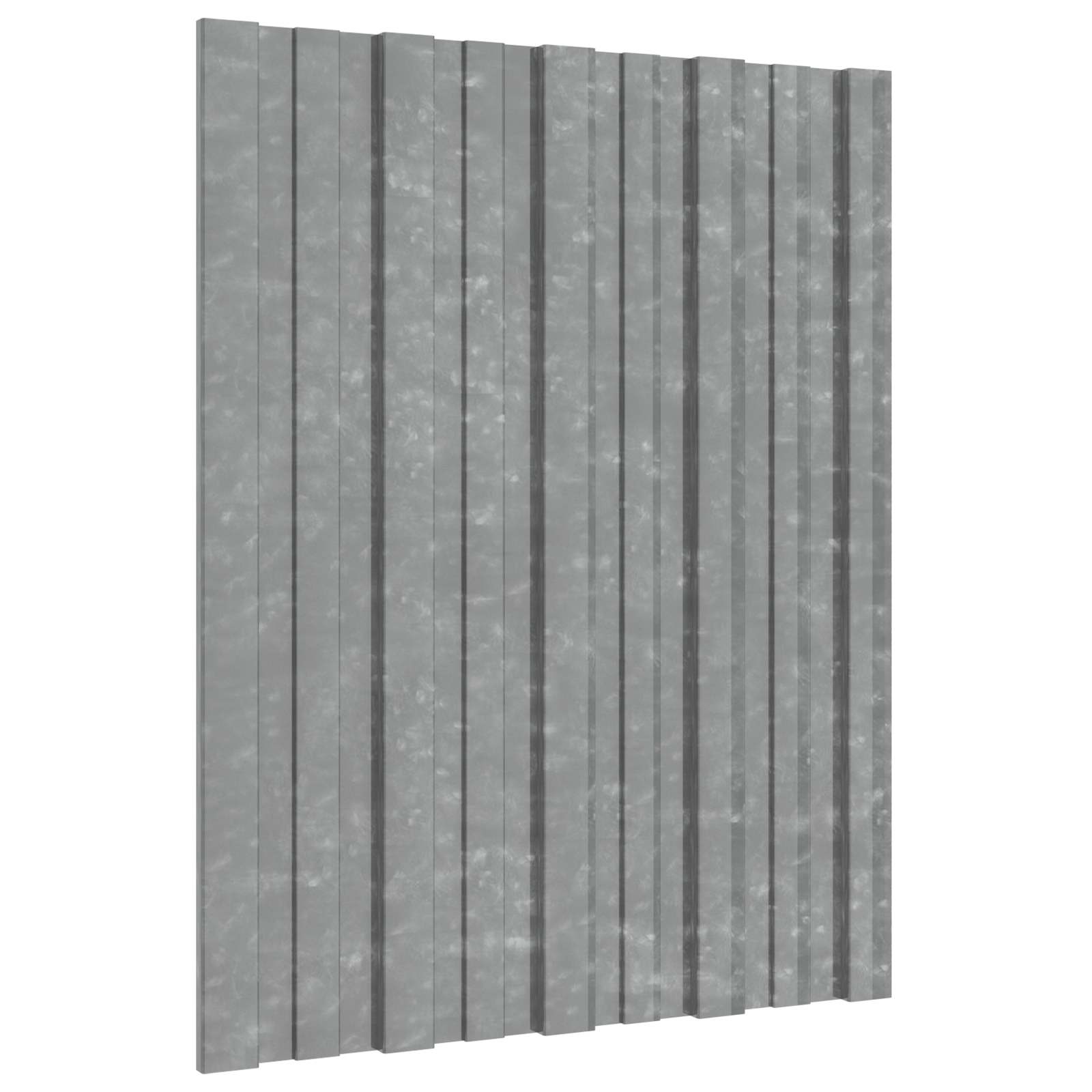 Krovni panel 36 pcs Srebrna 60 x 45 cm Pocinčani čelik