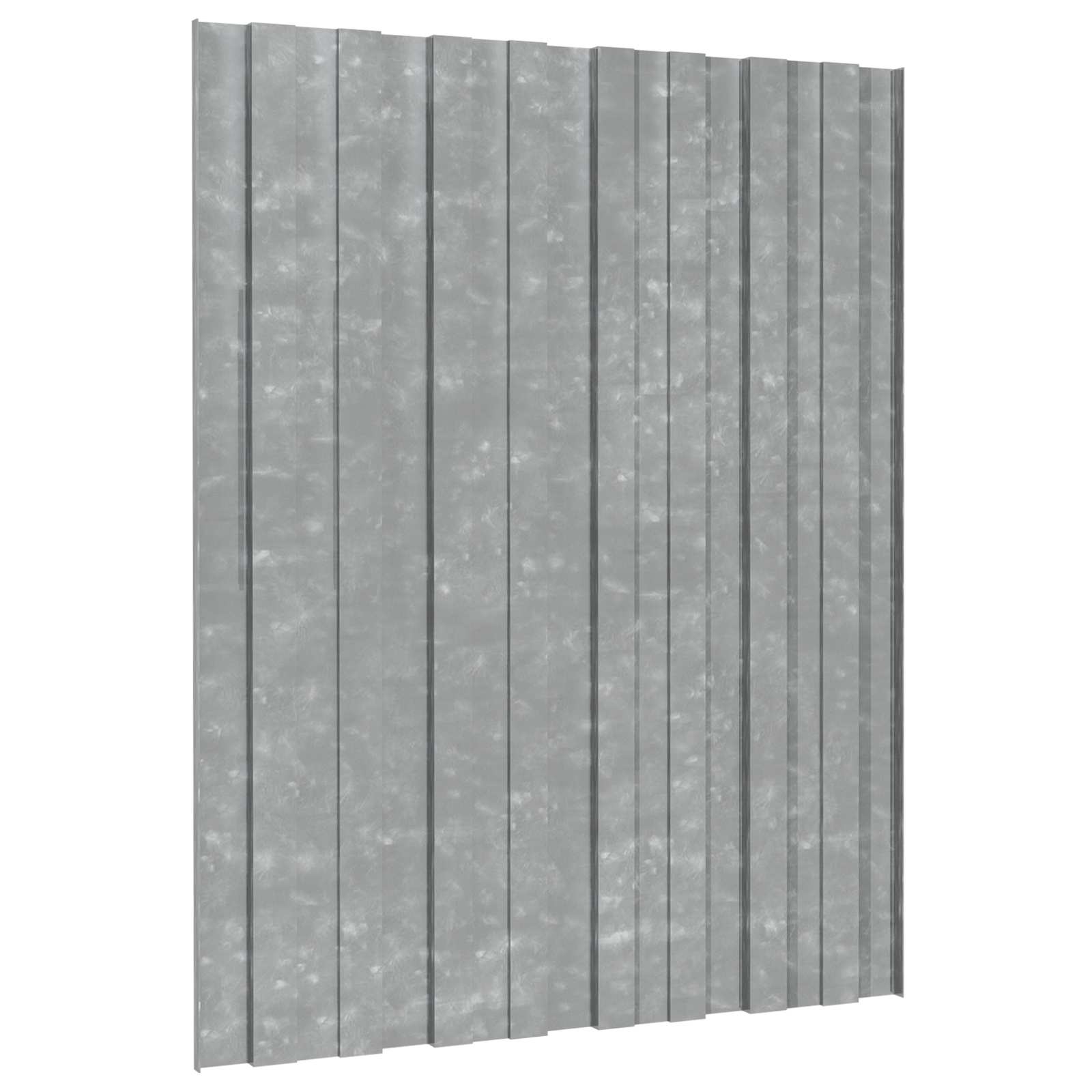 Krovni panel 36 pcs Srebrna 60 x 45 cm Pocinčani čelik