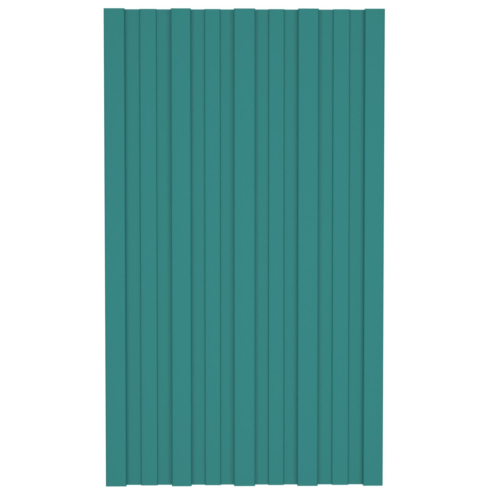 Krovni panel 12 pcs Zelena 80 x 45 cm Pocinčani čelik