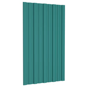 Krovni panel 36 pcs Zelena 80 x 45 cm Pocinčani čelik