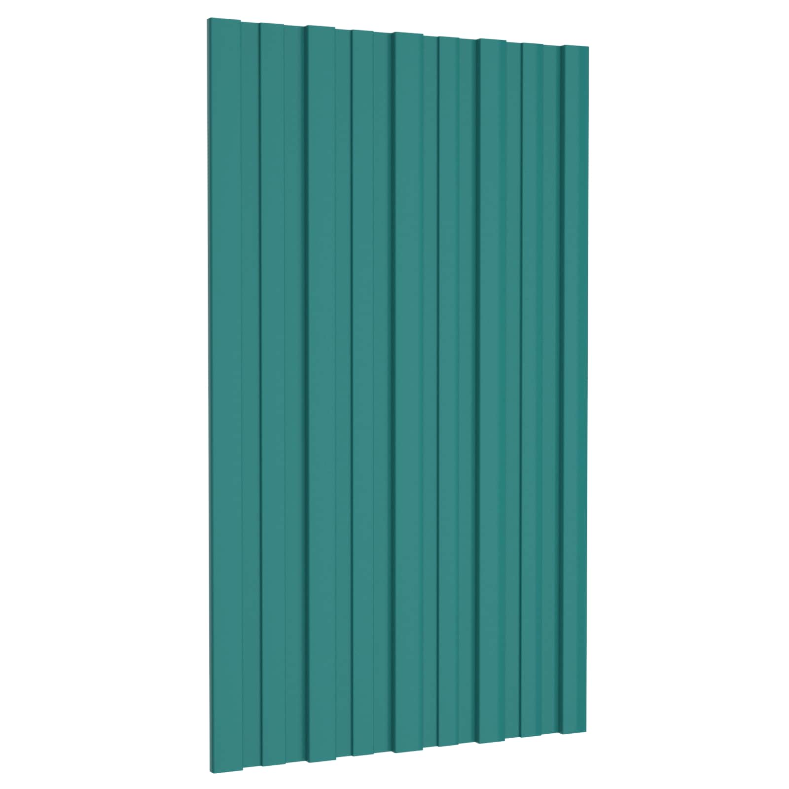 Krovni panel 36 pcs Zelena 80 x 45 cm Pocinčani čelik