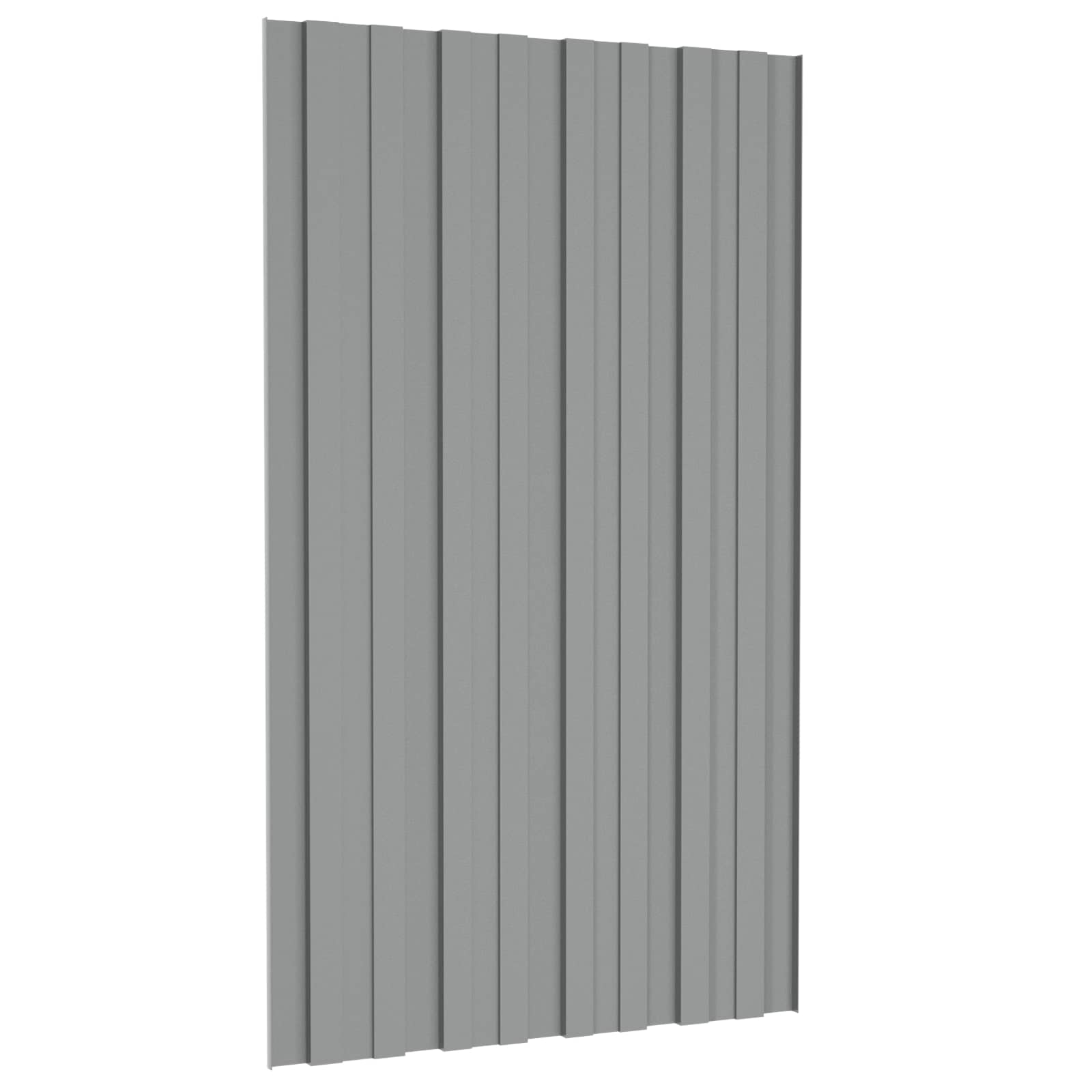 Krovni panel 36 pcs Siva 80 x 45 cm Pocinčani čelik