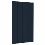 Krovni panel 12 pcs Antracit 80 x 45 cm Pocinčani čelik