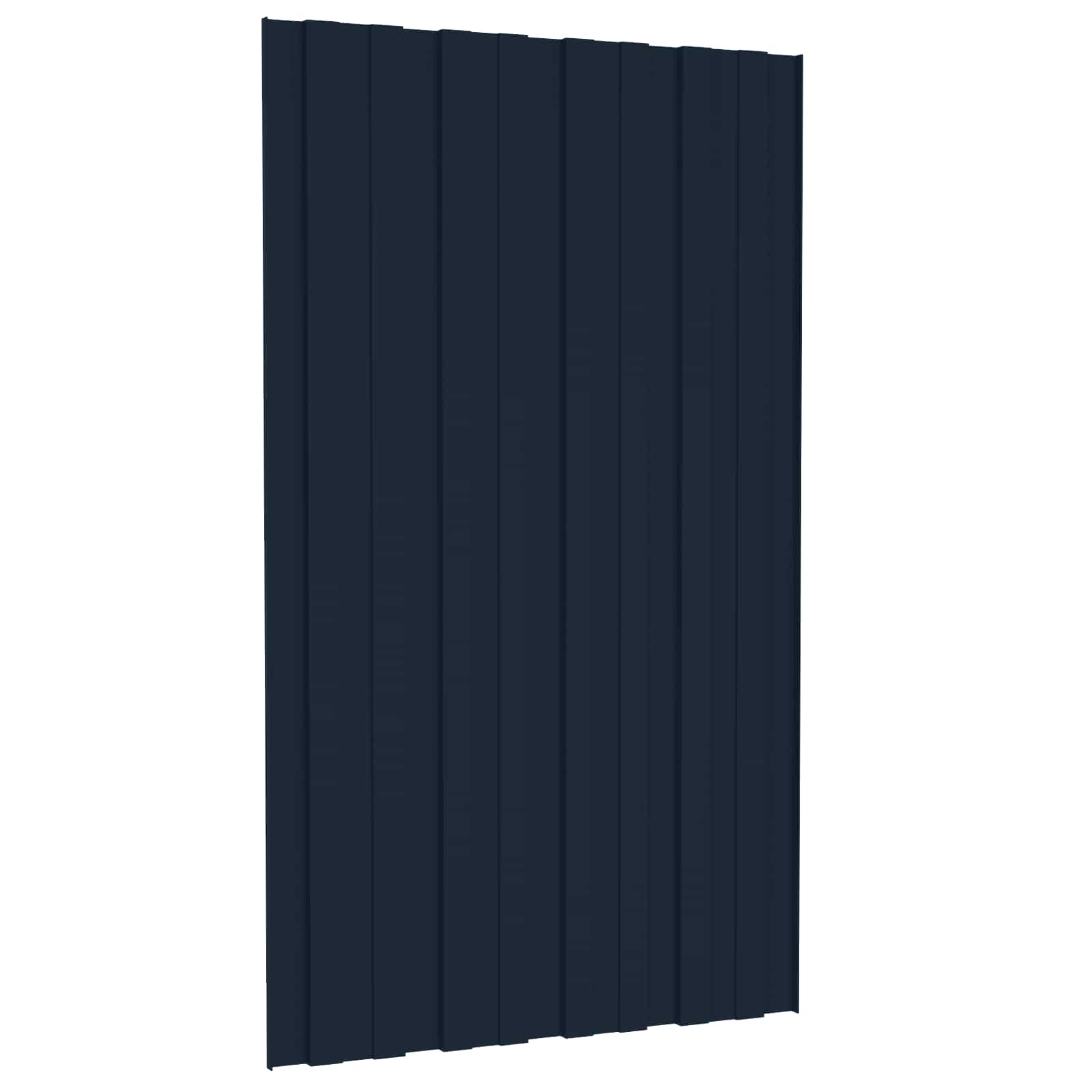 Krovni panel 12 pcs Antracit 80 x 45 cm Pocinčani čelik