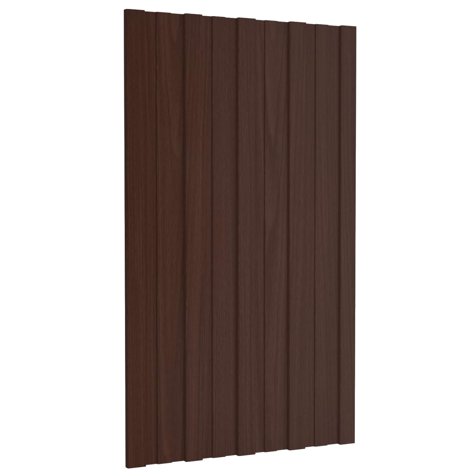Krovni panel 12 pcs Smeđa 80 x 45 cm Pocinčani čelik