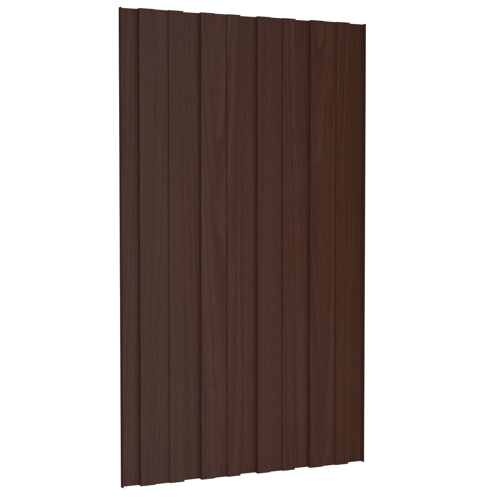 Krovni panel 12 pcs Smeđa 80 x 45 cm Pocinčani čelik