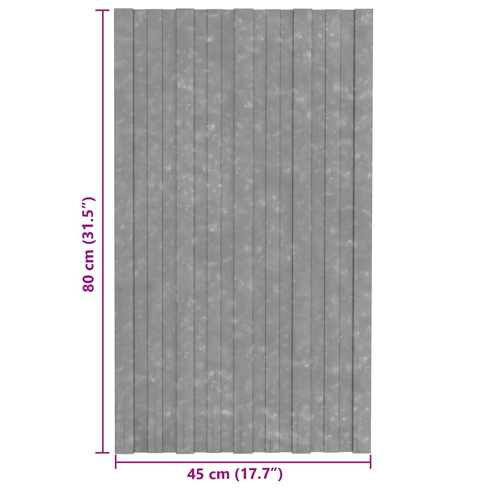Krovni panel 36 pcs Srebrna 80 x 45 cm Pocinčani čelik