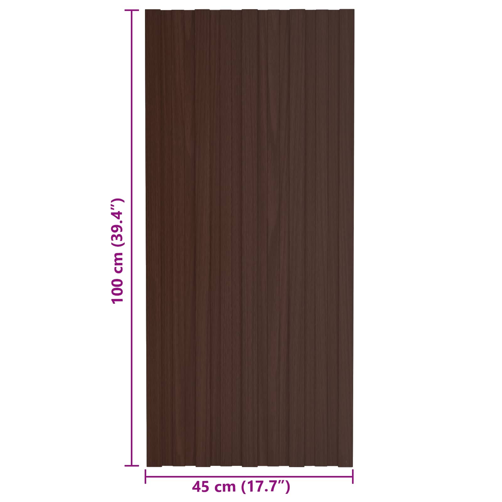 Krovni panel 36 pcs Smeđa 100 x 45 cm Pocinčani čelik