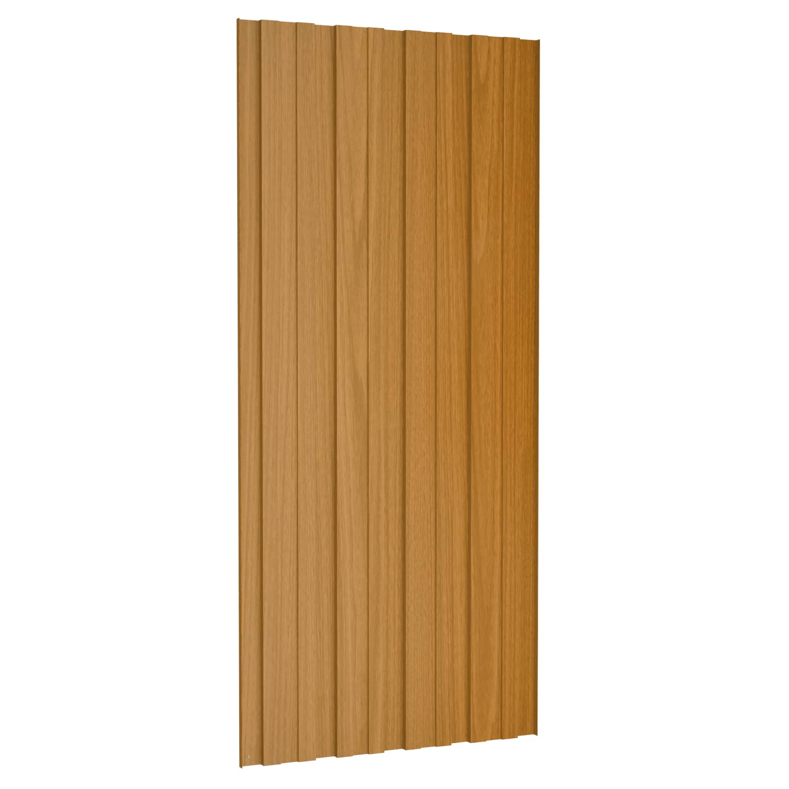 Krovni panel 12 pcs Prirodna 100 x 45 cm Pocinčani čelik
