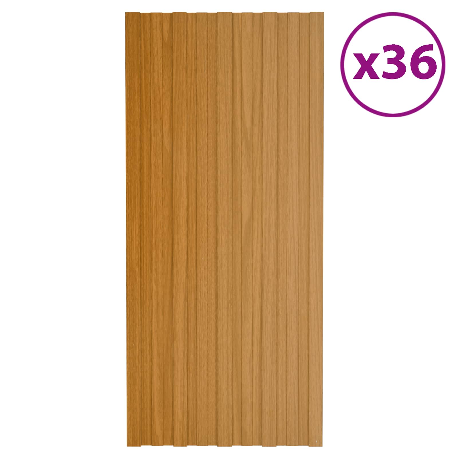 Krovni panel 36 pcs Prirodna 100 x 45 cm Pocinčani čelik
