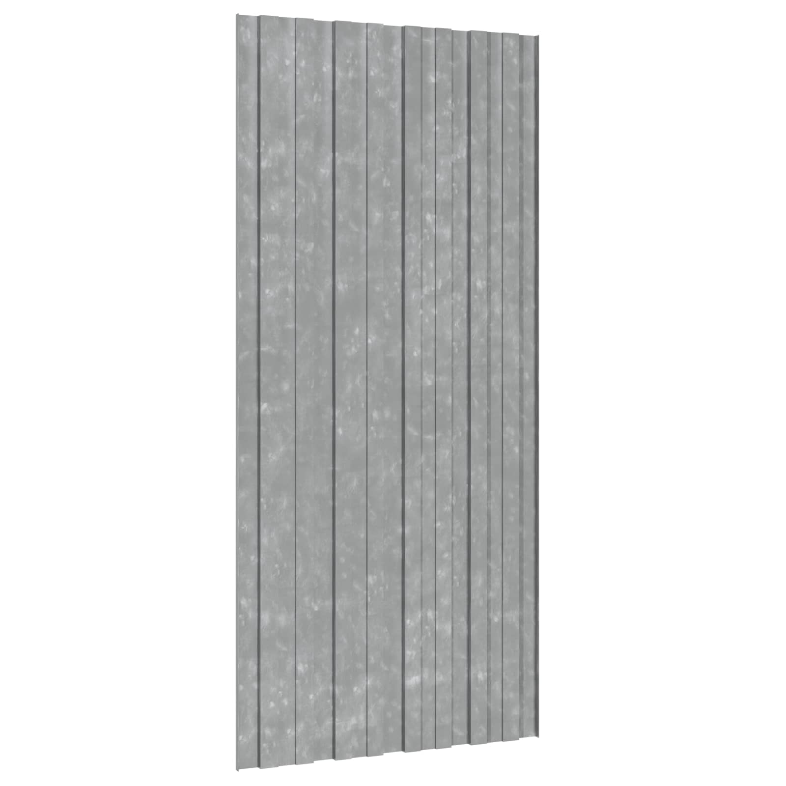 Krovni panel 12 pcs Srebrna 100 x 45 cm Pocinčani čelik