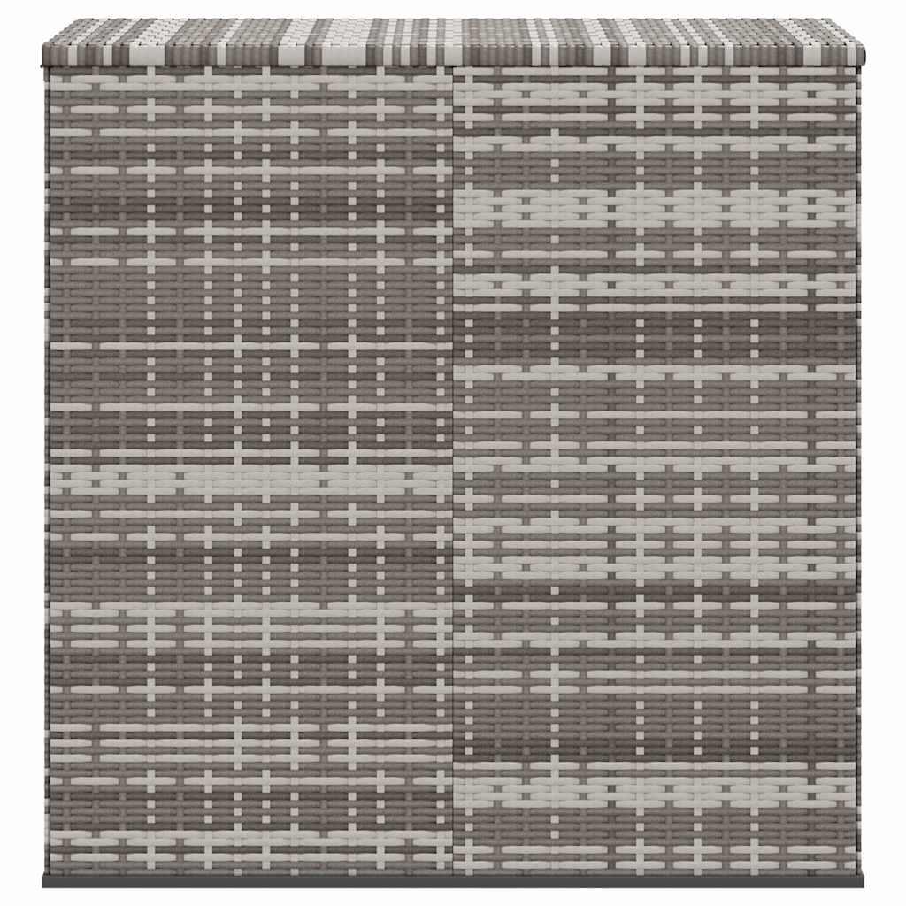 Kutija za vrtne jastuke od PE ratana 100 x 49 x 103,5 cm siva