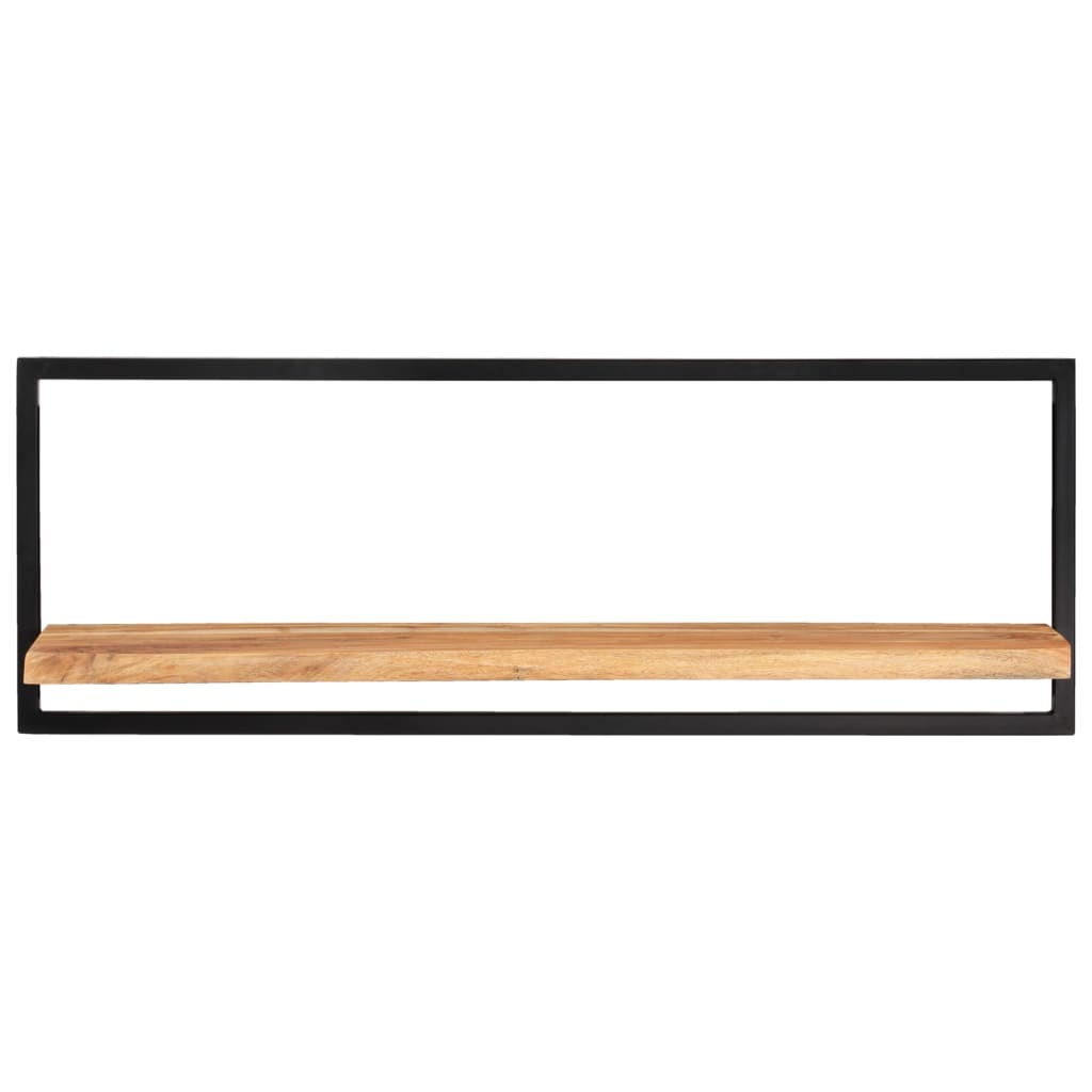 Zidne police 2 kom 100 x 24 x 35 cm masivni bagrem i čelik