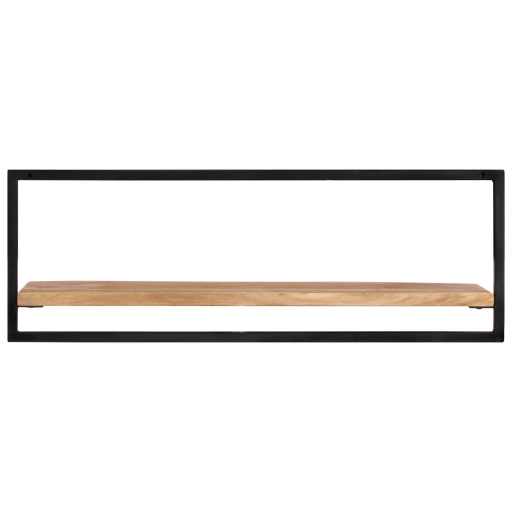 Zidne police 2 kom 100 x 24 x 35 cm masivni bagrem i čelik